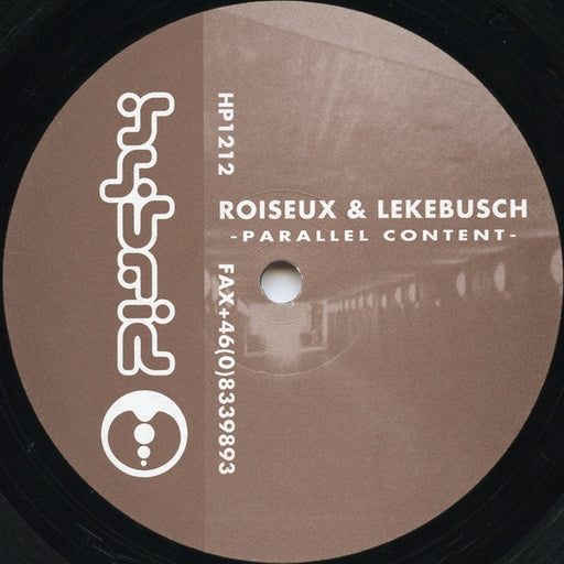 David Roiseux, Cari Lekebusch – Parallel Content 12" vinyl record, image 1 of 2