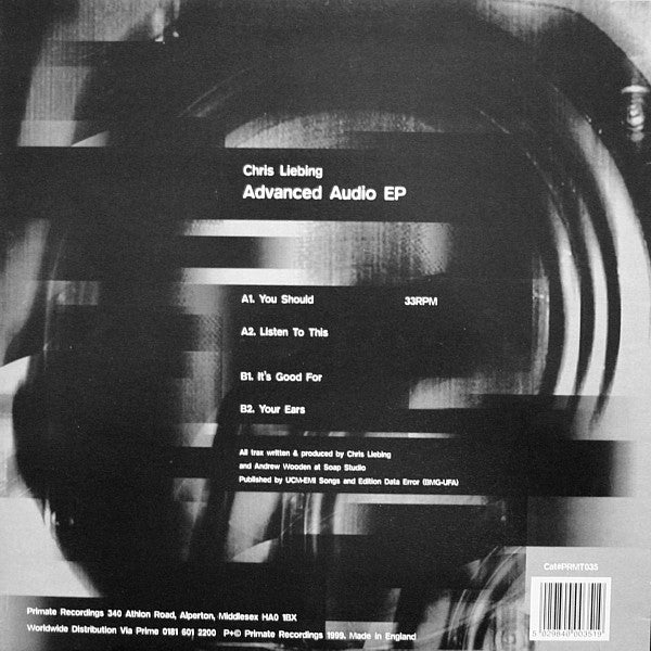 Chris Liebing – Advanced Audio E.P. 12" vinyl record, image 2 of 4