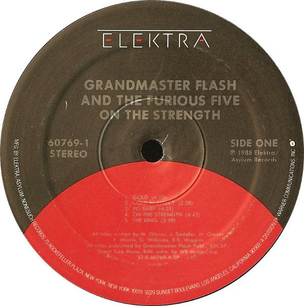 Grandmaster Flash & The Furious Five – On The Strength LP vinyl record, image 2 of 2