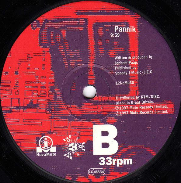 Speedy J – Patterns (Remix) 12" vinyl record, image 4 of 8