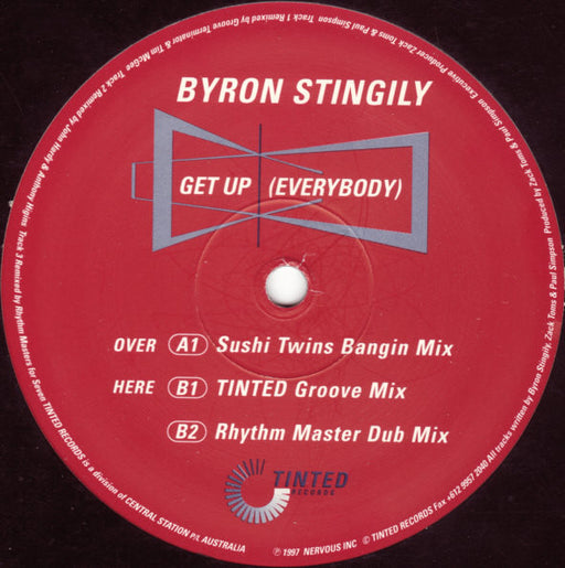 Byron Stingily – Get Up (Everybody) (Exclusive Remixes) 12" vinyl record