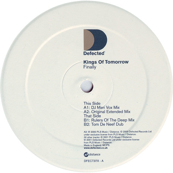 Kings Of Tomorrow – Finally (2x12") 12" vinyl record, image 3 of 7