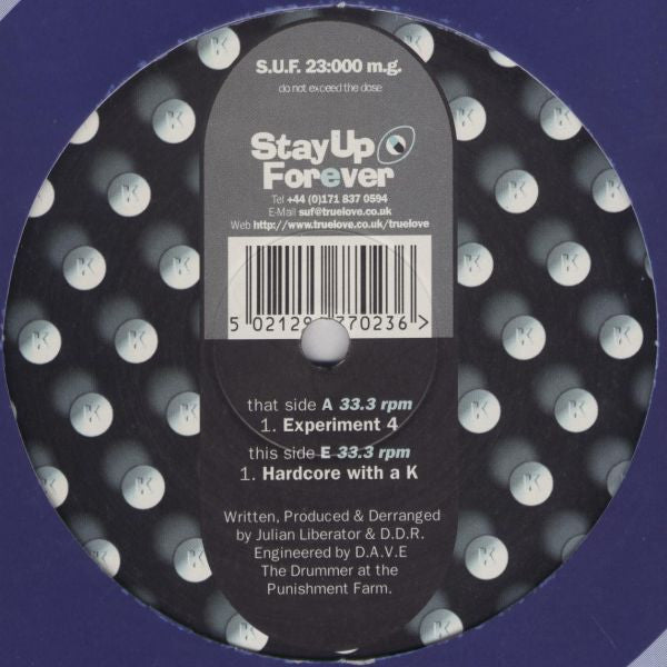 A+E Dept – Experiment 4 / Hardcore With A K 12" vinyl record, image 2 of 2