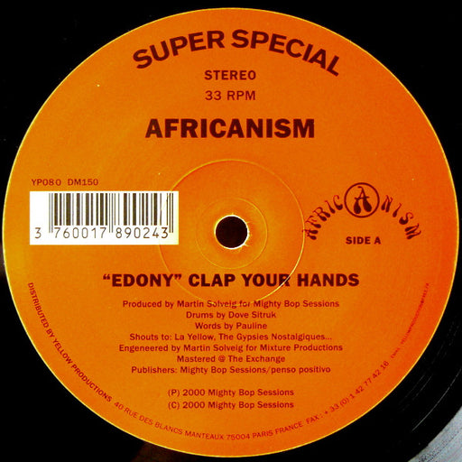 Africanism – "Edony" Clap Your Hands / Call It Jungle Jazz 12" vinyl record, image 1 of 4