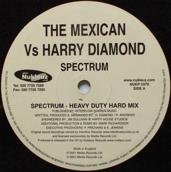 The Mexican, Harry Diamond – Spectrum 12" vinyl record, image 3 of 4