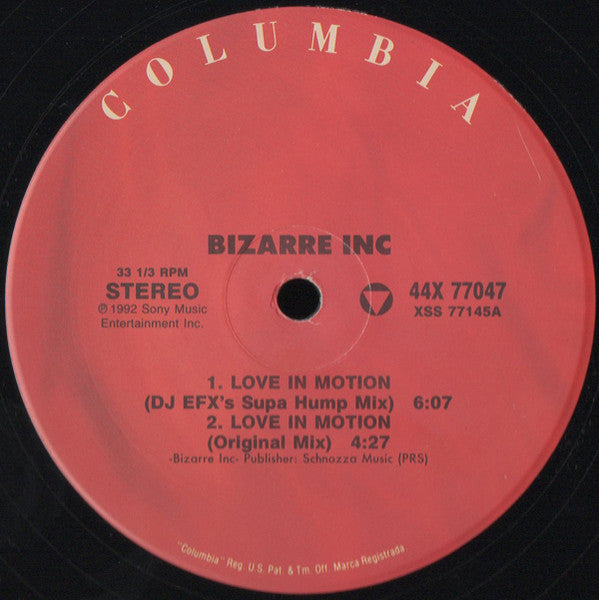 Bizarre Inc – Love In Motion (2x12") 12" vinyl record, image 4 of 8