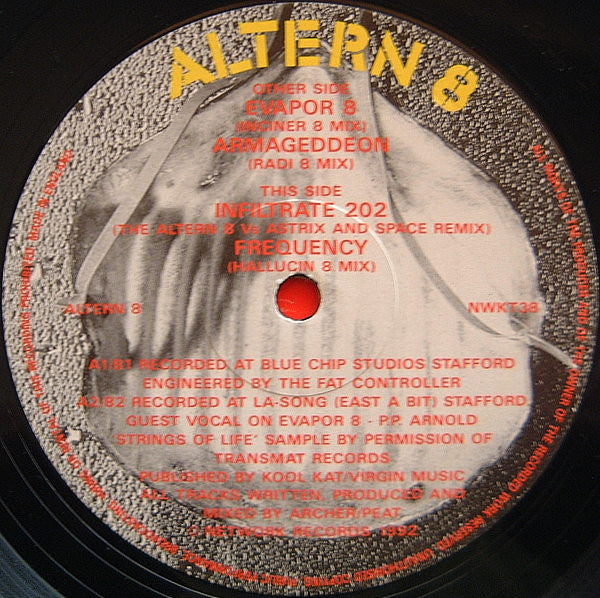 Altern 8 – E*Vapor*8 / Armageddon 12" vinyl record, image 3 of 4