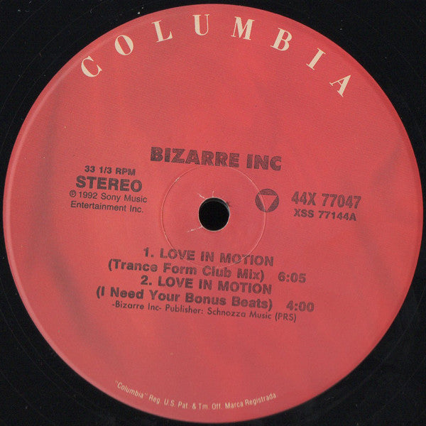 Bizarre Inc – Love In Motion (2x12") 12" vinyl record, image 2 of 8