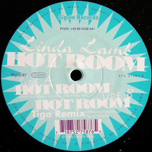 Linda Lamb – Hot Room 12" vinyl record, image 1 of 2