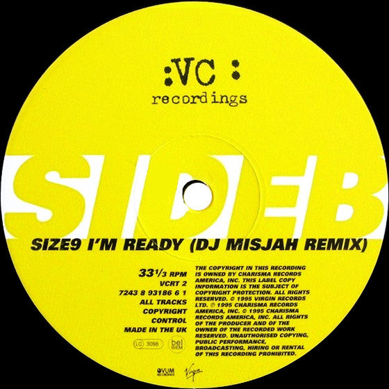 Josh Wink, Size 9 – I'm Ready 12" vinyl record, image 4 of 5