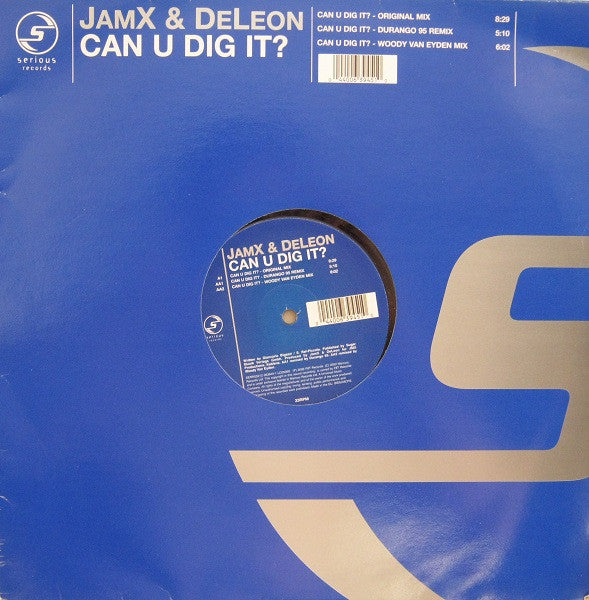 JamX & De Leon – Can U Dig It? 12" vinyl record, image 1 of 3