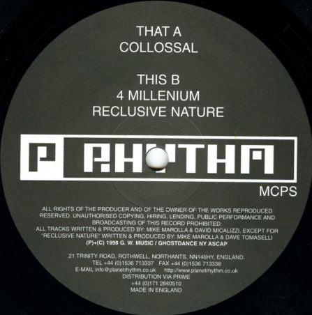 Bluelight Isms – Reclusive Nature EP 12" vinyl record, image 1 of 2
