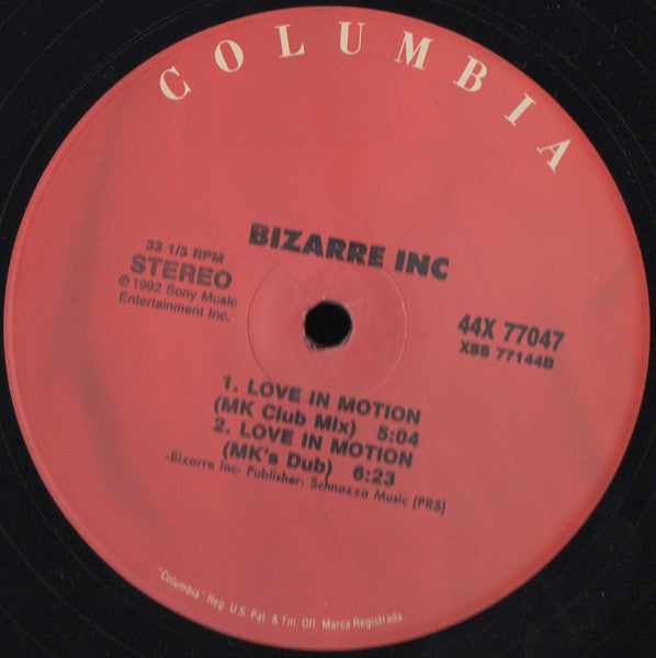 Bizarre Inc – Love In Motion (2x12") 12" vinyl record, image 3 of 8