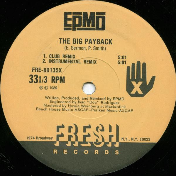 EPMD – The Big Payback 12" vinyl record, image 3 of 5