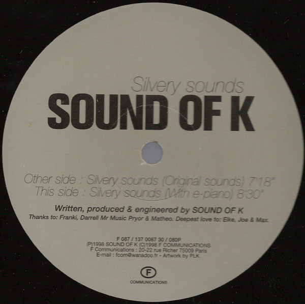 Sound Of K – Silvery Sounds 12" vinyl record, image 2 of 3