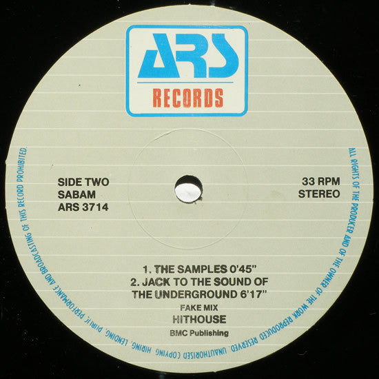Hithouse – Jack To The Sound Of The Underground 12" vinyl record, image 4 of 4