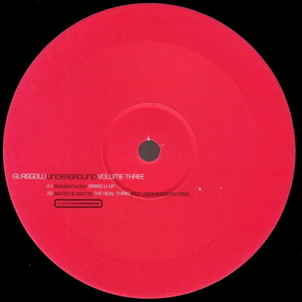 Various – Glasgow Underground Volume Three (2x12")