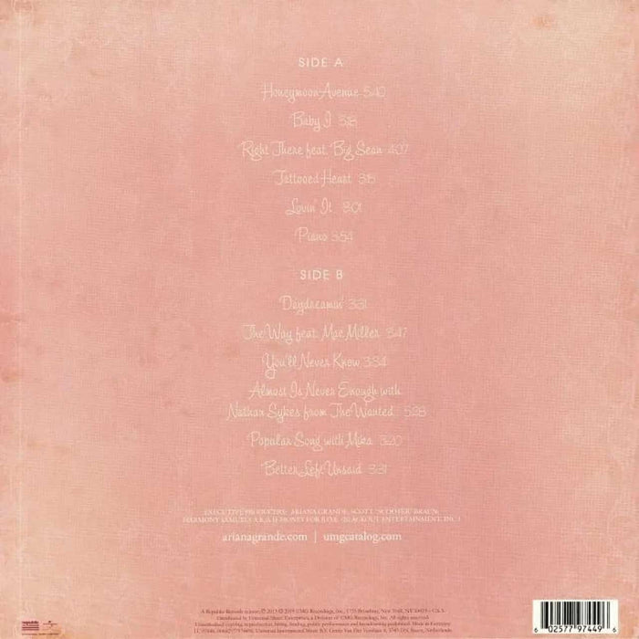 Ariana Grande – Yours Truly LP vinyl record, image 4 of 4