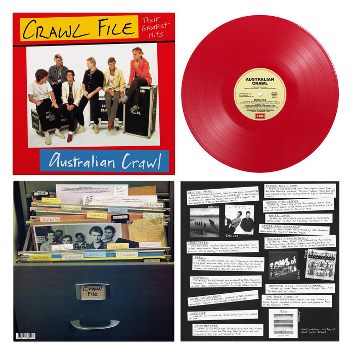 Australian Crawl – Crawl File (Red Vinyl, 40th Anniversary Edition) LP vinyl record, image 3 of 3