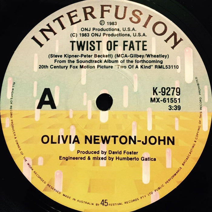 Olivia Newton-John – Twist Of Fate (LP, Vinyl Record Album)