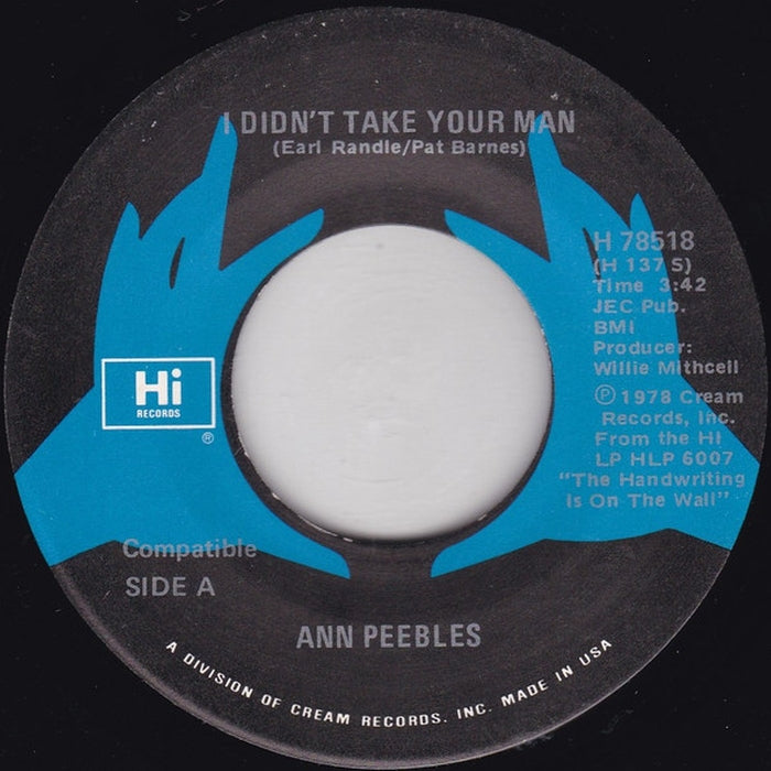 Ann Peebles – I Didn't Take Your Man / Being Here With You (LP, Vinyl Record Album)