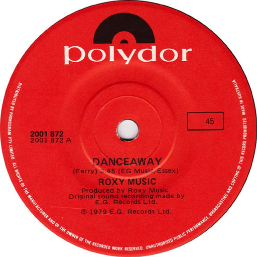 Roxy Music – Danceaway / Cry, Cry, Cry (LP, Vinyl Record Album)