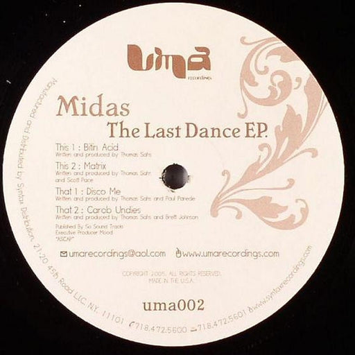 Midas – The Last Dance EP. (LP, Vinyl Record Album)