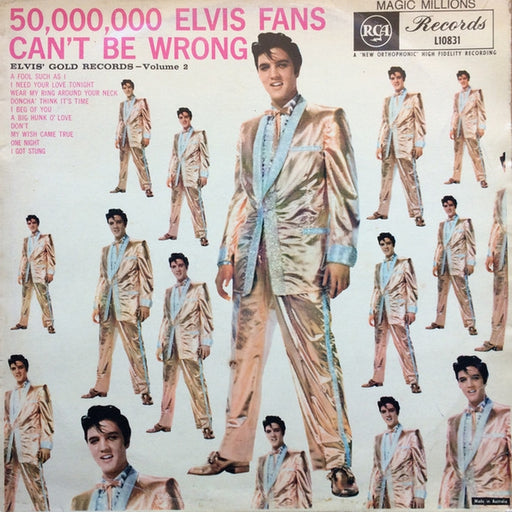 Elvis Presley – 50,000,000 Elvis Fans Can't Be Wrong - Elvis' Gold Records, Volume 2 (LP, Vinyl Record Album)