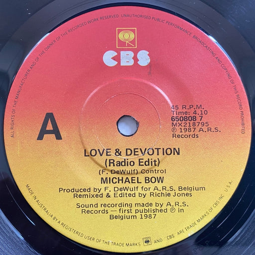 Michael Bow – Love & Devotion (LP, Vinyl Record Album)