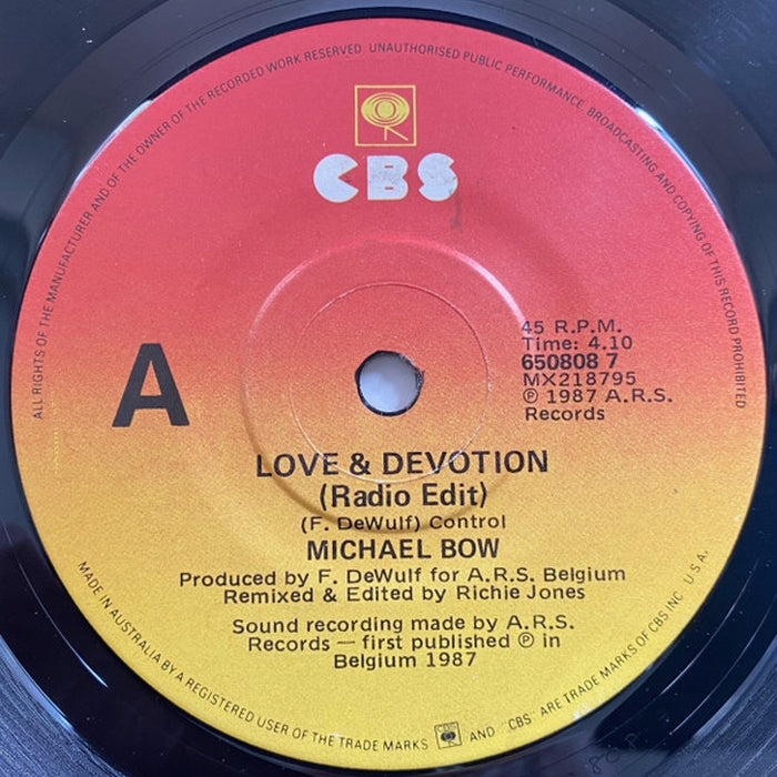 Michael Bow – Love & Devotion (LP, Vinyl Record Album)