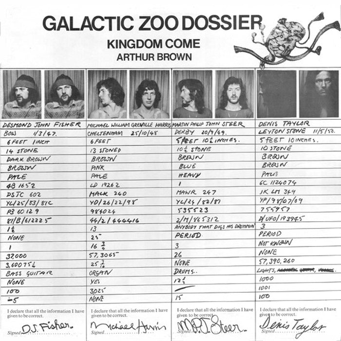 Arthur Brown's Kingdom Come – Galactic Zoo Dossier (LP, Vinyl Record Album)