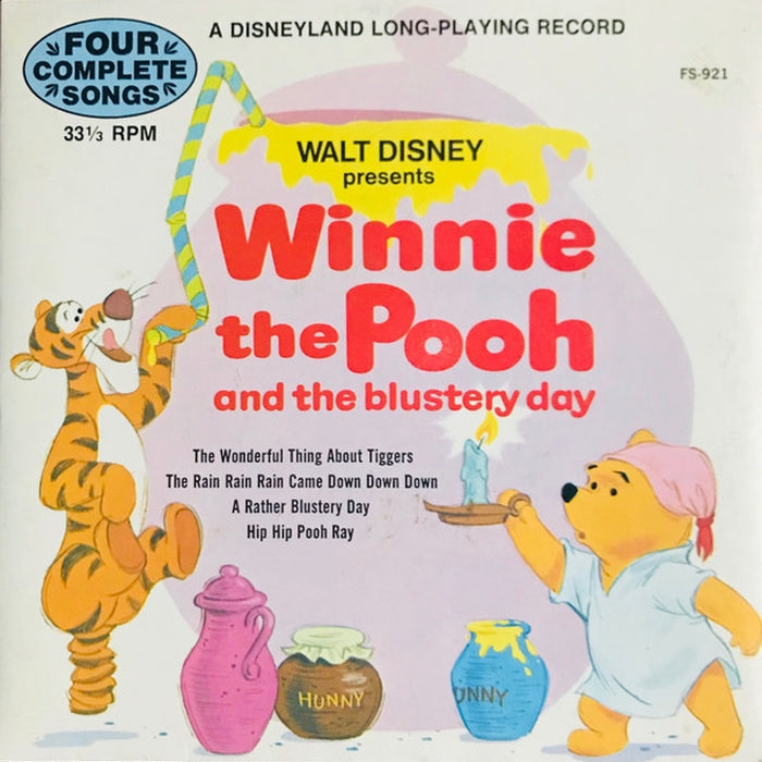 Sterling Holloway, Sam Edwards, "Winnie The Pooh And The Blustery Day" Chorus – Winnie The Pooh And The Blustery Day (LP, Vinyl Record Album)