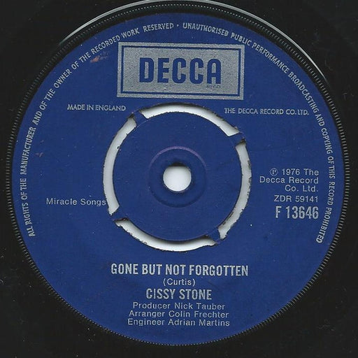 Cissy Stone – Gone But Not Forgotten (LP, Vinyl Record Album)