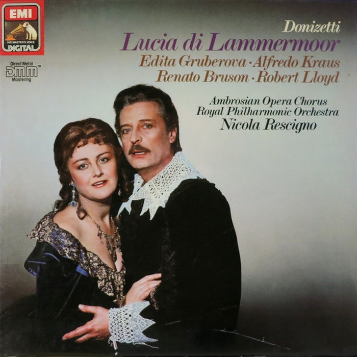 Gaetano Donizetti, Edita Gruberova, Alfredo Kraus, Renato Bruson, Robert Lloyd, The Ambrosian Opera Chorus, Royal Philharmonic Orchestra, Nicola Rescigno – Lucia Di Lammermoor (LP, Vinyl Record Album)