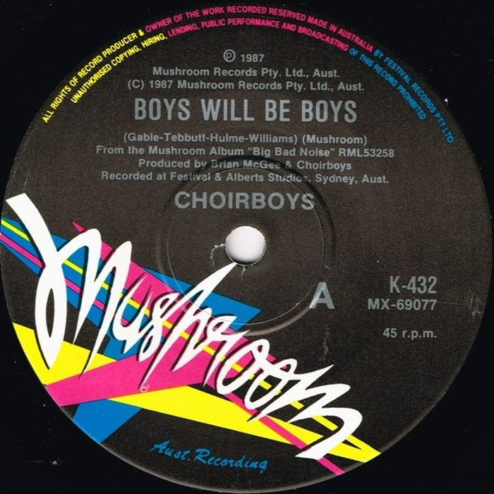 Choirboys – Boys Will Be Boys (LP, Vinyl Record Album)
