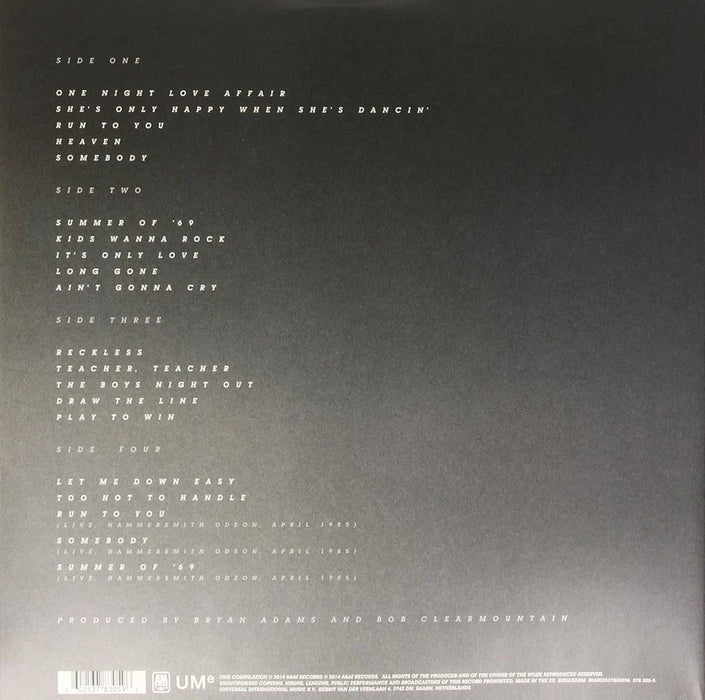 Bryan Adams – Reckless (2xLP) LP vinyl record, image 3 of 3