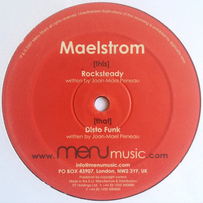 Maelstrom – Disto Funk / Rocksteady (LP, Vinyl Record Album)