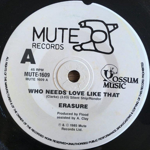 Erasure – Who Needs Love Like That (LP, Vinyl Record Album)