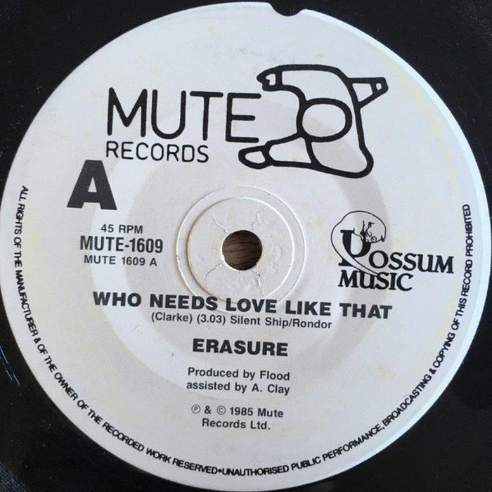 Erasure – Who Needs Love Like That (LP, Vinyl Record Album)