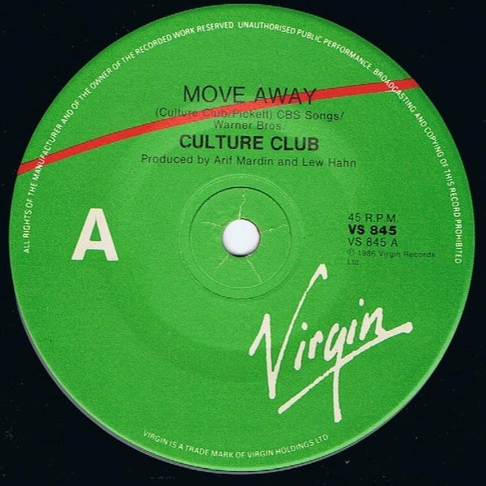 Culture Club – Move Away (LP, Vinyl Record Album)