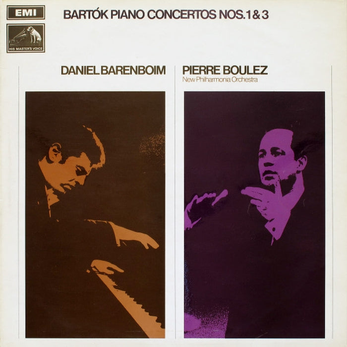 Daniel Barenboim, Pierre Boulez, New Philharmonia Orchestra, Béla Bartók – Piano Concertos Nos. 1 & 3 (LP, Vinyl Record Album)