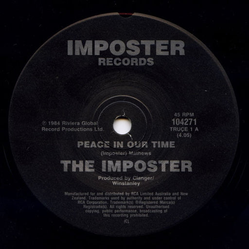The Imposter – Peace In Our Time (LP, Vinyl Record Album)