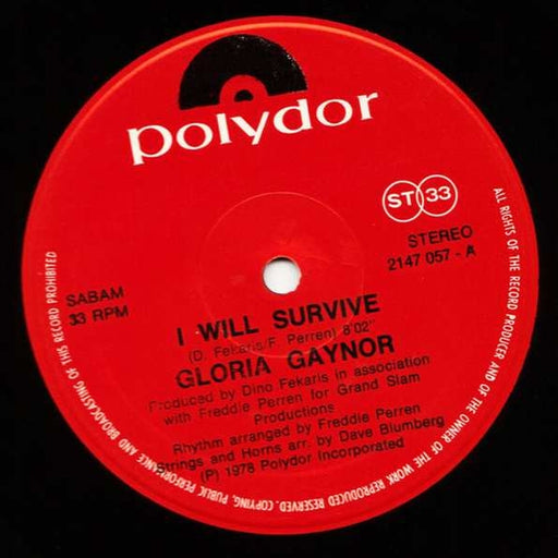 Gloria Gaynor – I Will Survive (LP, Vinyl Record Album)