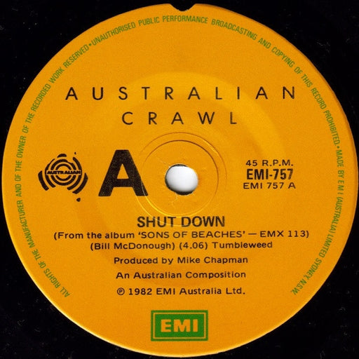 Australian Crawl – Shut Down (LP, Vinyl Record Album)