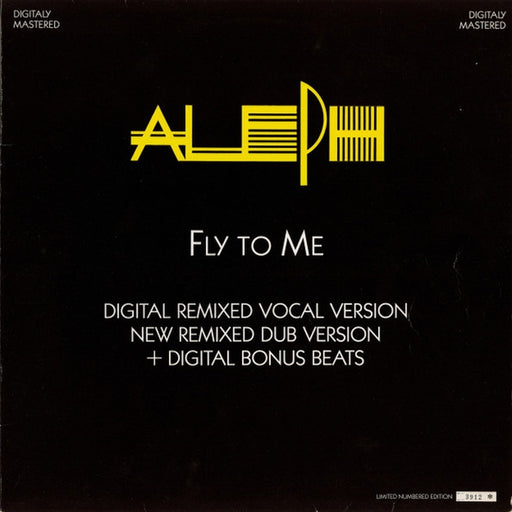 Aleph – Fly To Me (Digital Remixed Vocal Version) (LP, Vinyl Record Album)