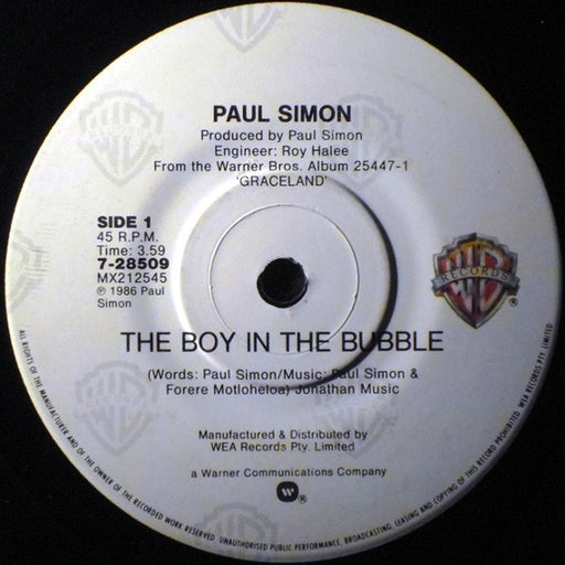 Paul Simon – The Boy In The Bubble (LP, Vinyl Record Album)