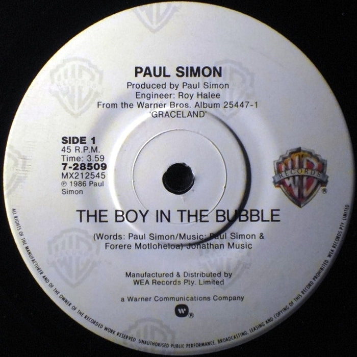 Paul Simon – The Boy In The Bubble (LP, Vinyl Record Album)
