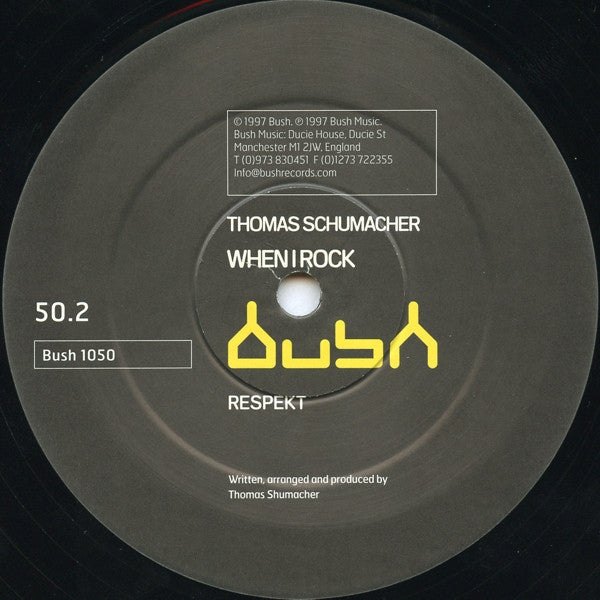 Thomas Schumacher – When I Rock 12" vinyl record, image 2 of 4