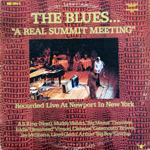 Various – The Blues... "A Real Summit Meeting" (Recorded Live At Newport In New York) (LP, Vinyl Record Album)