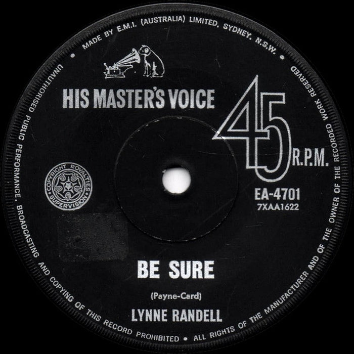 Lynne Randell – Be Sure (LP, Vinyl Record Album)
